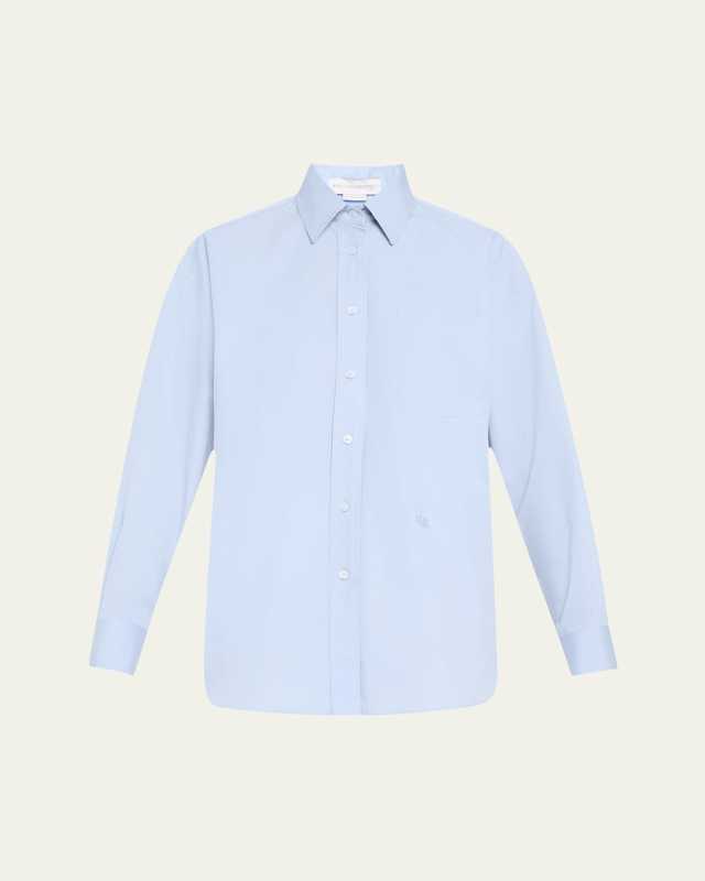 Button Down Poplin Blouse